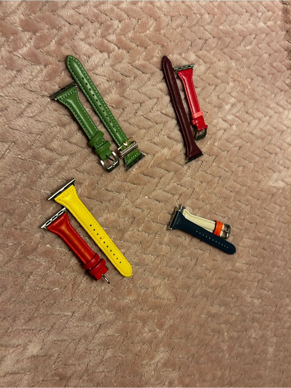 Apple Watch Leather Watch Bands - Multi-Color Replacement Straps